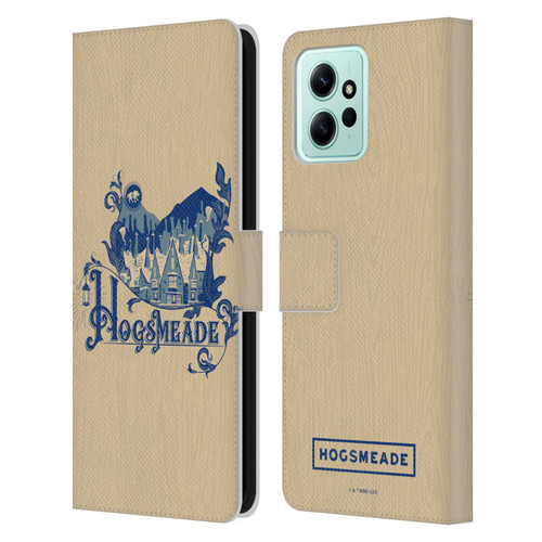 Harry Potter Locations Typography Hogsmeade Leather Book Wallet Case Cover For Xiaomi Redmi 12