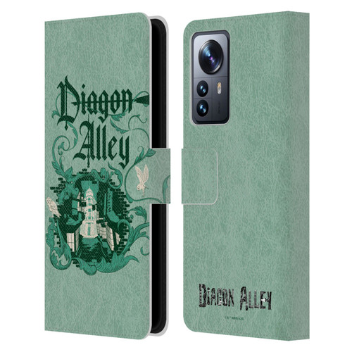 Harry Potter Locations Typography Diagon Alley Leather Book Wallet Case Cover For Xiaomi 12 Pro