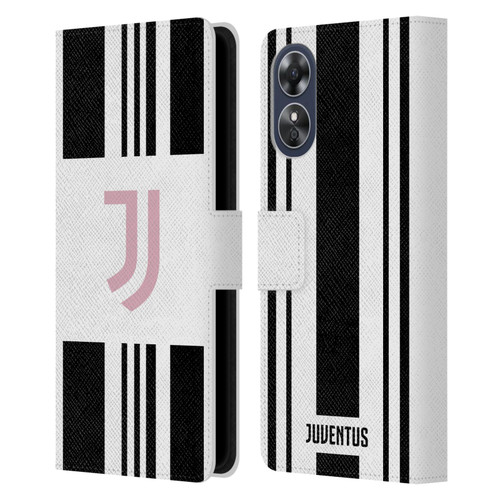 Juventus Football Club 2025/26 Kit Home Leather Book Wallet Case Cover For OPPO A17