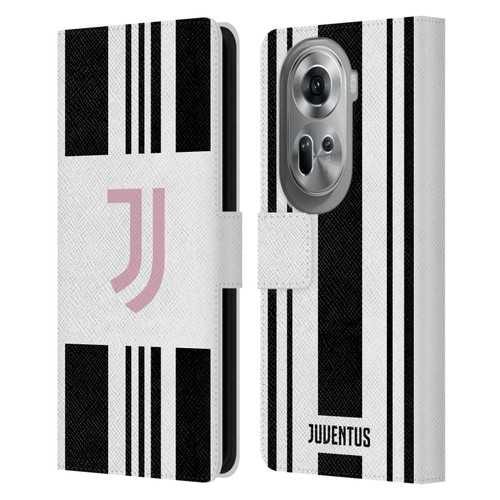 Juventus Football Club 2025/26 Kit Home Leather Book Wallet Case Cover For OPPO Reno11 Pro