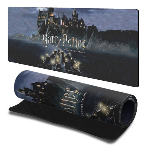 Harry Potter Graphics Castle Gaming Office Desk PC Keyboard Mouse Mat Pad 23.62 x 11.81 x 0.12 inches (600 x 300 mm) - L