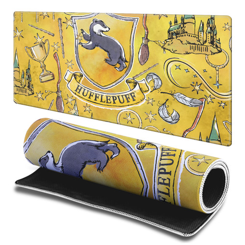 Harry Potter Graphics Hufflepuff Gaming Office Desk PC Keyboard Mouse Mat Pad - L