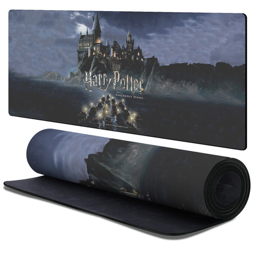 Harry Potter Graphics Castle Gaming Office Desk PC Keyboard Mouse Mat Pad 37.4 x 15.75 x 0.16 inches (900 x 400 mm) - XL