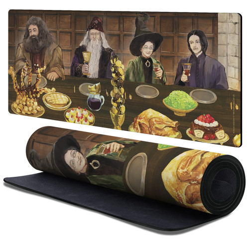 Harry Potter Graphics Hagrid, Albus, Minerva, Snape Gaming Office Desk PC Keyboard Mouse Mat Pad 37.4 x 15.75 x 0.16 inches (900 x 400 mm) - XL