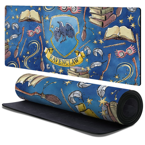 Harry Potter Graphics Ravenclaw Gaming Office Desk PC Keyboard Mouse Mat Pad 37.4 x 15.75 x 0.16 inches (900 x 400 mm) - XL