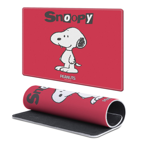 Peanuts Graphics Snoopy In Red Gaming Office Desk PC Keyboard Mouse Mat Pad - S