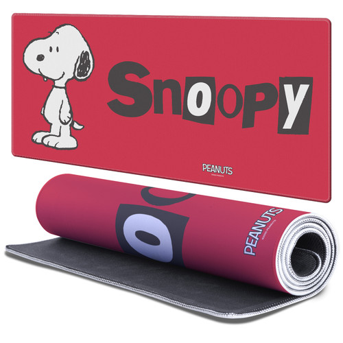 Peanuts Graphics Snoopy In Red Gaming Office Desk PC Keyboard Mouse Mat Pad - XL