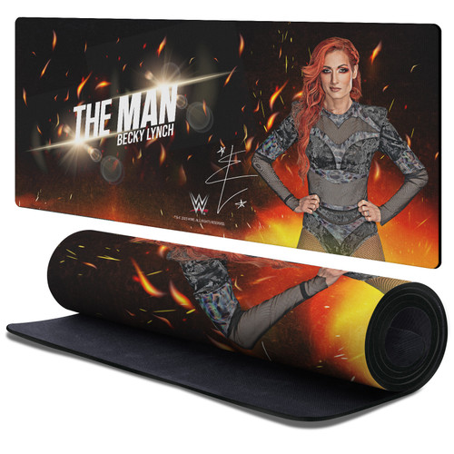 WWE Becky Lynch The Man Gaming Office Desk PC Keyboard Mouse Mat Pad 37.4 x 15.75 x 0.16 inches (900 x 400 mm) - XL
