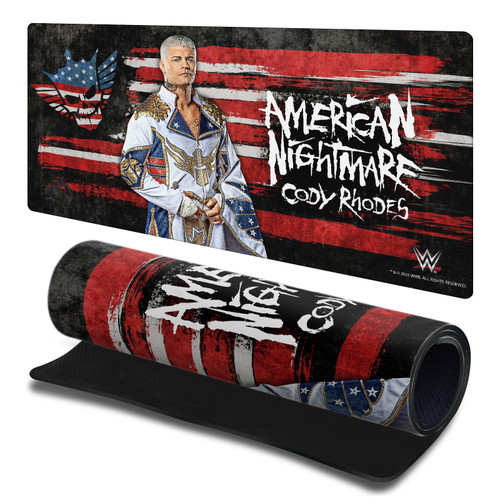 WWE Cody Rhodes American Nightmare Portrait Gaming Office Desk PC Keyboard Mouse Mat Pad 23.62 x 11.81 x 0.12 inches (600 x 300 mm) - L