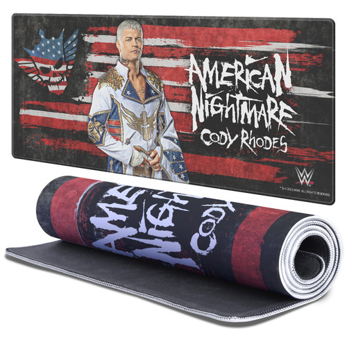 WWE Cody Rhodes American Nightmare Portrait Gaming Office Desk PC Keyboard Mouse Mat Pad 37.4 x 15.75 x 0.16 inches (900 x 400 mm) - XL