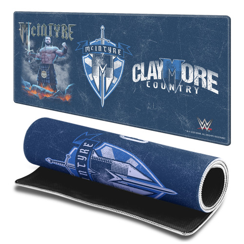 WWE Drew McIntyre Distressed Logo Gaming Office Desk PC Keyboard Mouse Mat Pad - L