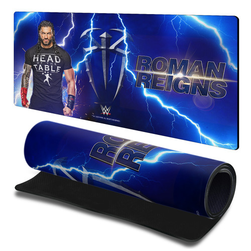 WWE Roman Reigns Lightning Gaming Office Desk PC Keyboard Mouse Mat Pad 23.62 x 11.81 x 0.12 inches (600 x 300 mm) - L