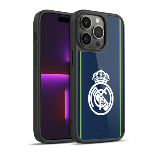 Real Madrid CF Badge Dark Blue Gel Armour Case For Apple iPhone 14 Pro