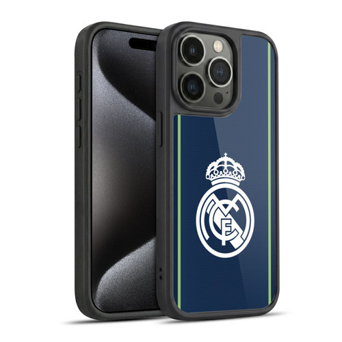 Real Madrid CF Badge Dark Blue Gel Armour Case For Apple iPhone 15 Pro