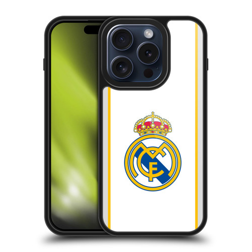 Real Madrid CF Badge White Gel Armour Case For Apple iPhone 15 Pro