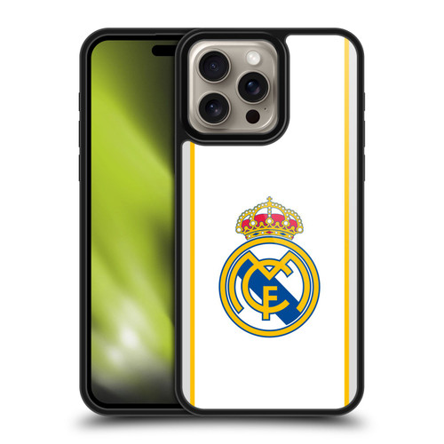 Real Madrid CF Badge White Gel Armour Case For Apple iPhone 16 Pro Max