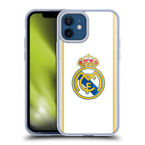 Real Madrid CF Badge White Soft Gel Case for Apple iPhone 12 / iPhone 12 Pro & MagSafe