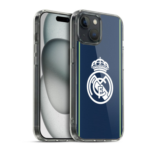 Real Madrid CF Badge Dark Blue Soft Gel Case for Apple iPhone 15 & MagSafe