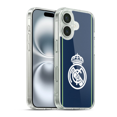 Real Madrid CF Badge Dark Blue Soft Gel Case for Apple iPhone 16 & MagSafe