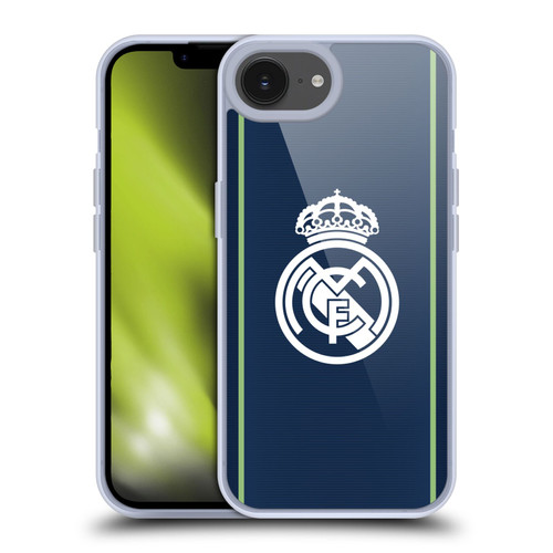 Real Madrid CF Badge Dark Blue Soft Gel Case for Apple iPhone 16e & MagSafe