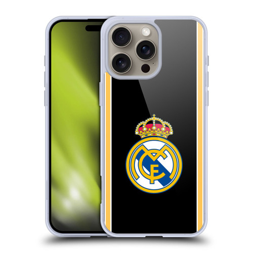 Real Madrid CF Retro Bring Back 99/00 Black Soft Gel Case for Apple iPhone 16 Pro Max