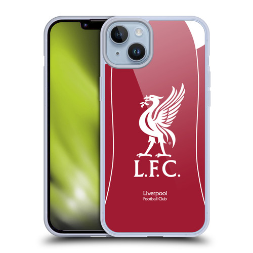 Liverpool Football Club 2025/26 Kit Home Soft Gel Case for Apple iPhone 14 Plus