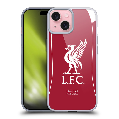 Liverpool Football Club 2025/26 Kit Home Soft Gel Case for Apple iPhone 15