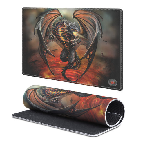 Anne Stokes Dragon Art Lava Gaming Office Desk PC Keyboard Mouse Mat Pad - S