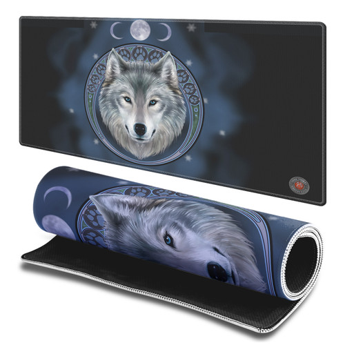 Anne Stokes Wolves Collection Lunar Gaming Office Desk PC Keyboard Mouse Mat Pad - L