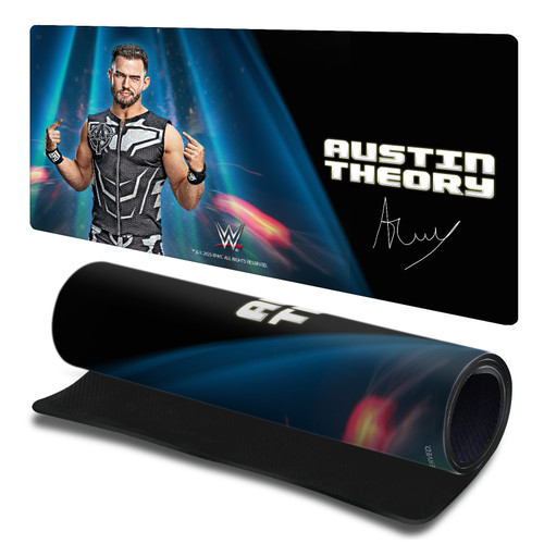 WWE Austin Theory Portrait Gaming Office Desk PC Keyboard Mouse Mat Pad 23.62 x 11.81 x 0.12 inches (600 x 300 mm) - L