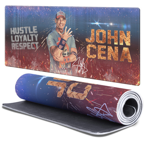 WWE John Cena LED Gaming Office Desk PC Keyboard Mouse Mat Pad 37.4 x 15.75 x 0.16 inches (900 x 400 mm) - XL