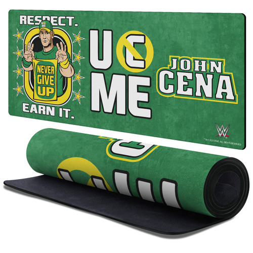 WWE John Cena Respect Gaming Office Desk PC Keyboard Mouse Mat Pad 37.4 x 15.75 x 0.16 inches (900 x 400 mm) - XL