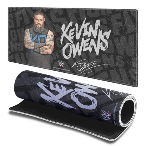 WWE Kevin Owens Portrait Gaming Office Desk PC Keyboard Mouse Mat Pad - L