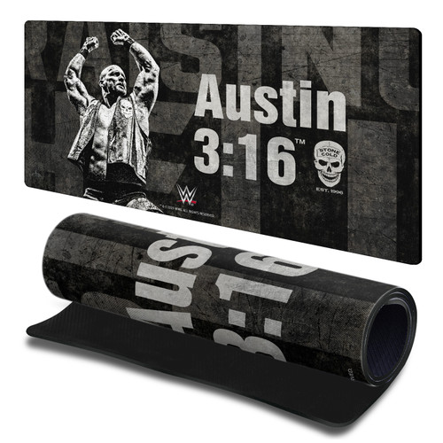 WWE Stone Cold Steve Austin Raising Gaming Office Desk PC Keyboard Mouse Mat Pad 23.62 x 11.81 x 0.12 inches (600 x 300 mm) - L