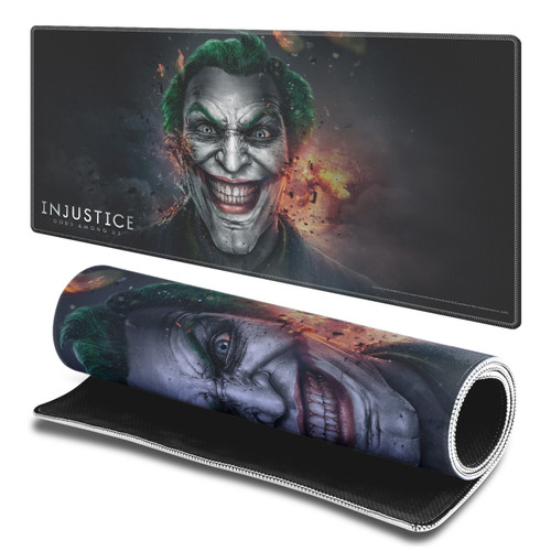 Injustice Gods Among Us Key Art Joker Gaming Office Desk PC Keyboard Mouse Mat Pad - L