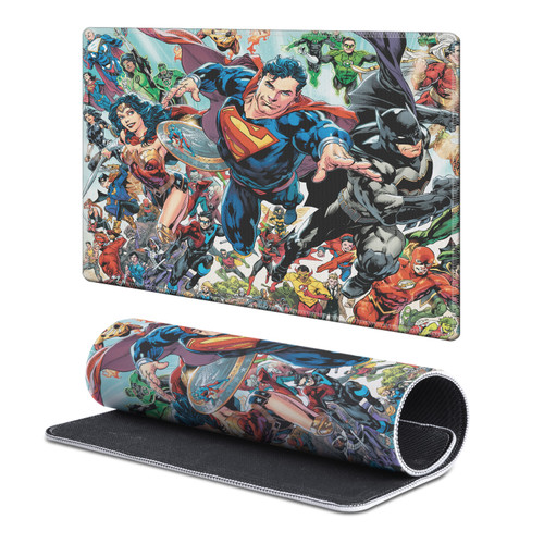 Justice League DC Comics Comic Book Covers Rebirth Gaming Office Desk PC Keyboard Mouse Mat Pad - S