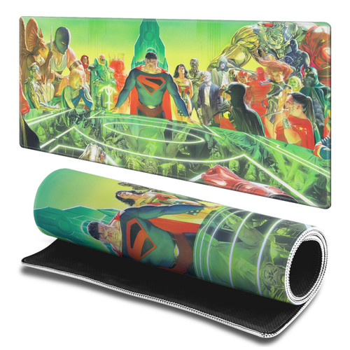 Justice League DC Comics Comic Book Covers Kingdom Gaming Office Desk PC Keyboard Mouse Mat Pad - L