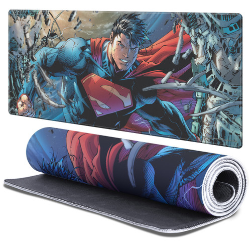 Superman DC Comics Logos And Comic Book Unchained #1 Gaming Office Desk PC Keyboard Mouse Mat Pad - XL