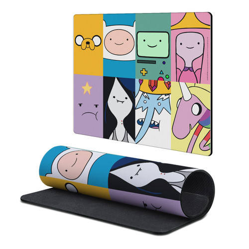 Adventure Time Graphics Character Tiles Gaming Office Desk PC Keyboard Mouse Mat Pad 9.84 x 11.81 x 0.12 inches (250 x 300 mm) - S