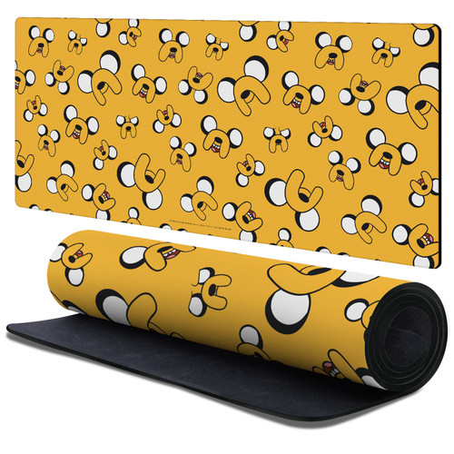Adventure Time Graphics Jake Pattern Gaming Office Desk PC Keyboard Mouse Mat Pad 37.4 x 15.75 x 0.16 inches (900 x 400 mm) - XL