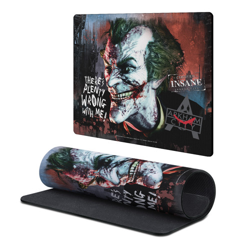 Batman Arkham City Graphics Joker Wrong With Me Gaming Office Desk PC Keyboard Mouse Mat Pad 9.84 x 11.81 x 0.12 inches (250 x 300 mm) - S