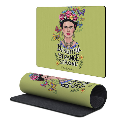 Frida Kahlo Mix Art Beautiful Woman Gaming Office Desk PC Keyboard Mouse Mat Pad 9.84 x 11.81 x 0.12 inches (250 x 300 mm) - S