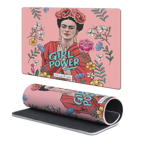 Frida Kahlo Mix Art Girl Power Gaming Office Desk PC Keyboard Mouse Mat Pad 9.84 x 11.81 x 0.12 inches (250 x 300 mm) - S