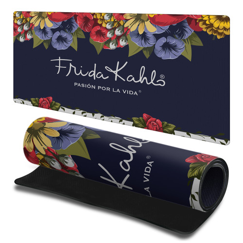 Frida Kahlo Mix Art Blooms Gaming Office Desk PC Keyboard Mouse Mat Pad - L