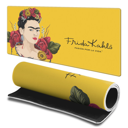Frida Kahlo Mix Art Portrait Gaming Office Desk PC Keyboard Mouse Mat Pad - L Frida Kahlo Mix Art Portrait Gaming Office Desk PC Keyboard Mouse Mat Pad - L