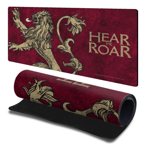 HBO Game of Thrones Graphic Art House Lannister Gaming Office Desk PC Keyboard Mouse Mat Pad 23.62 x 11.81 x 0.12 inches (600 x 300 mm) - L