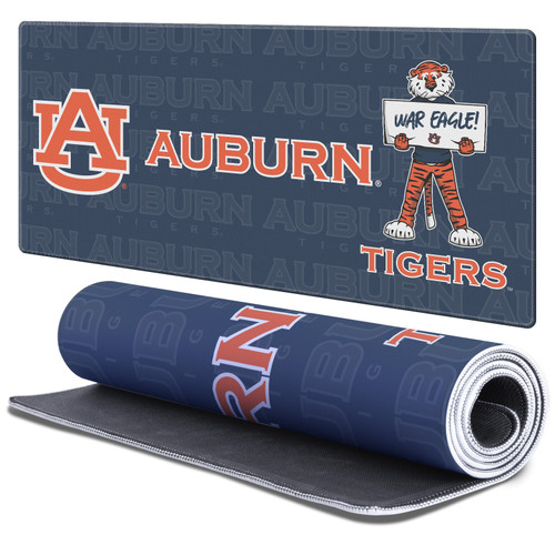 Auburn University AU Auburn University War Eagle Gaming Office Desk PC Keyboard Mouse Mat Pad 37.4 x 15.75 x 0.16 inches (900 x 400 mm) - XL