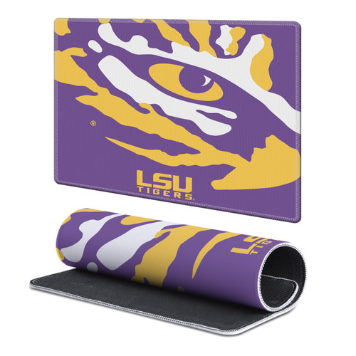 Louisiana State University LSU Louisiana State University LSU Oversized Icon Gaming Office Desk PC Keyboard Mouse Mat Pad - S