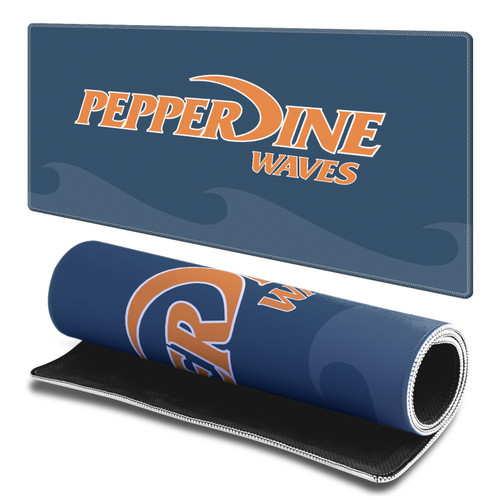 Pepperdine University Pepperdine University Pepperdine Waves Gaming Office Desk PC Keyboard Mouse Mat Pad - L