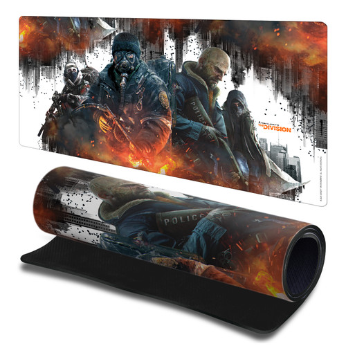 Tom Clancy's The Division Graphics Group Factions Gaming Office Desk PC Keyboard Mouse Mat Pad 23.62 x 11.81 x 0.12 inches (600 x 300 mm) - L